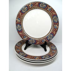 Pier 1 Madurai Dinner Plates 10 3/4 Bundle of 4 discontinued
