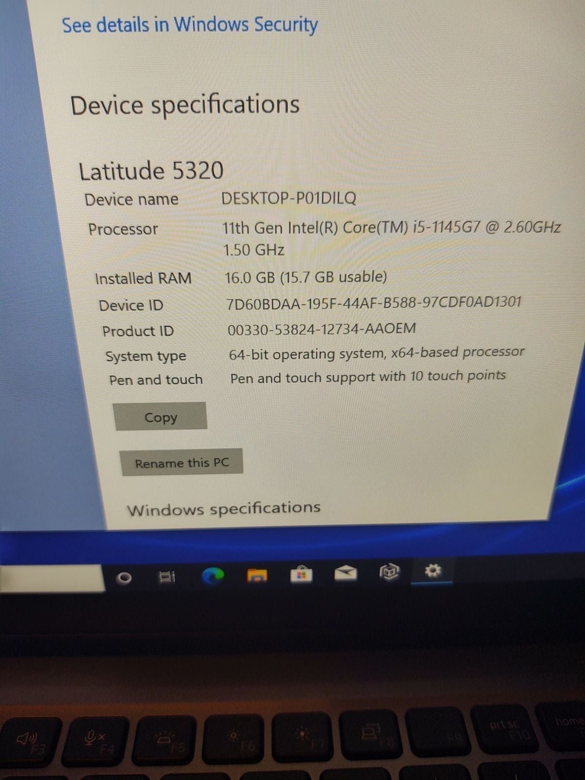 Dell latitude 5320 2in1
