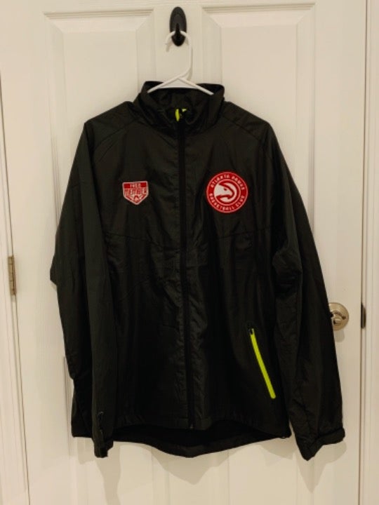 NBA ATLANTA HAWKS 1968 MEMBERS JACKET Charcoal Large NWT