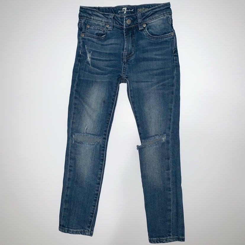 7for all mankind Distressed Skinny Jeans