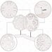 NEW 2 Pack Wooden Carved Cutout Flower Medallion Sculpture, Rustic