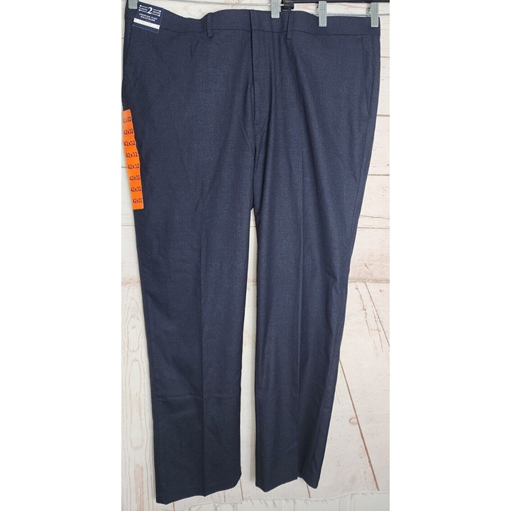 Haggar Premium Stretch Straight Fit Luxury Comfort Premium Flex Waistband Pants