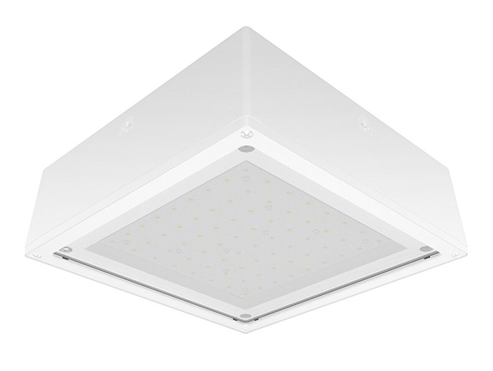 RAB LIGHTING VANLED 10NFRW/E2 4000K Drop Frosted Lens White W/Battery Backup