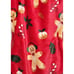 Christmas Gingerbread Man Candy Cane Throw Blanket Artisan Red 50x70 Baking NEW