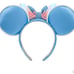 Disney Parks Cinderella Carriage Midnight Clock Headband Minnie Mouse Ears Blue