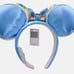 Disney Parks Cinderella Carriage Midnight Clock Headband Minnie Mouse Ears Blue
