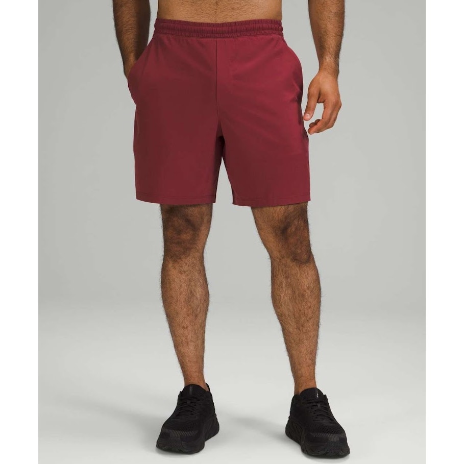 Lululemon pace breaker lined shorts maroon men's size medium