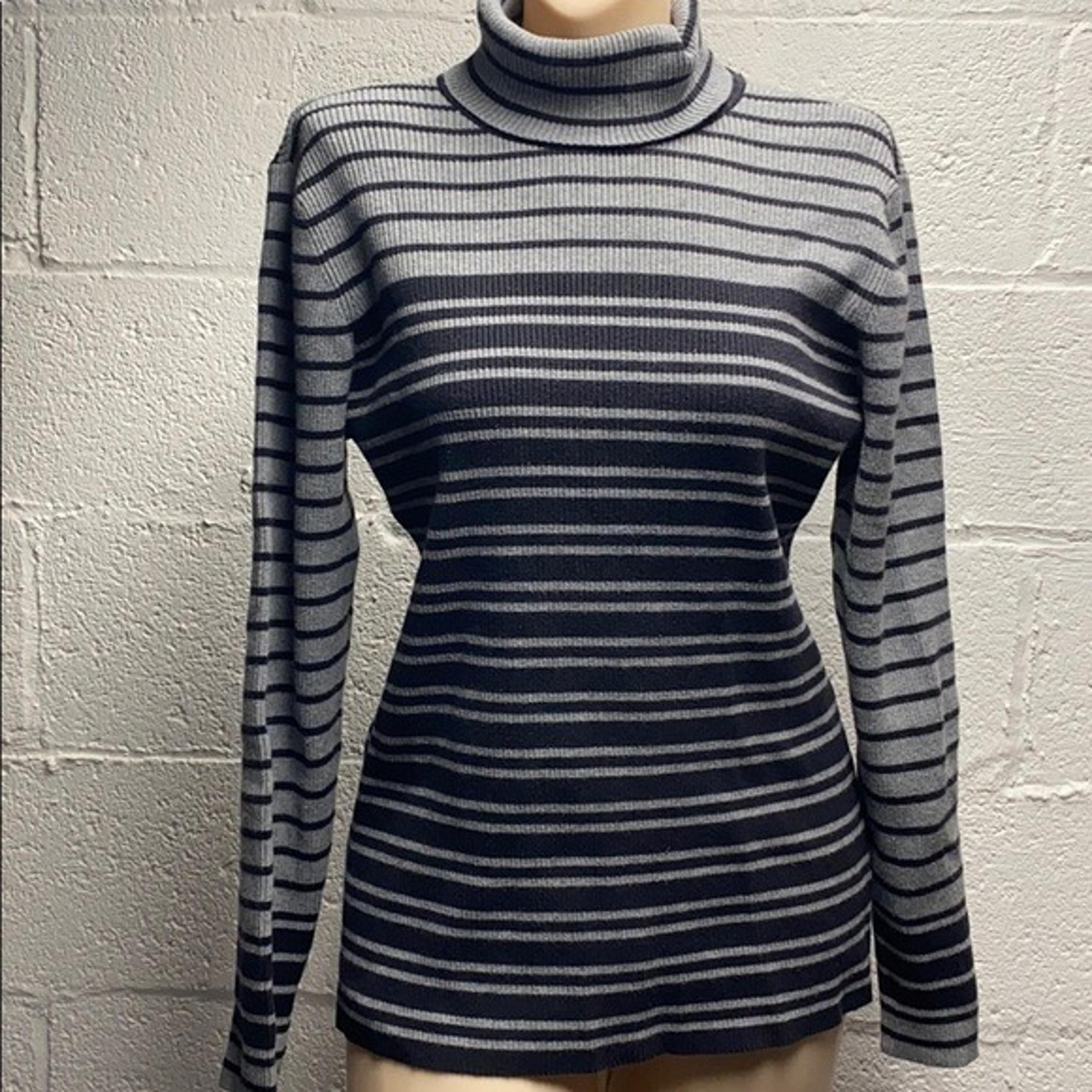 Style & co stripe turtleneck sweater