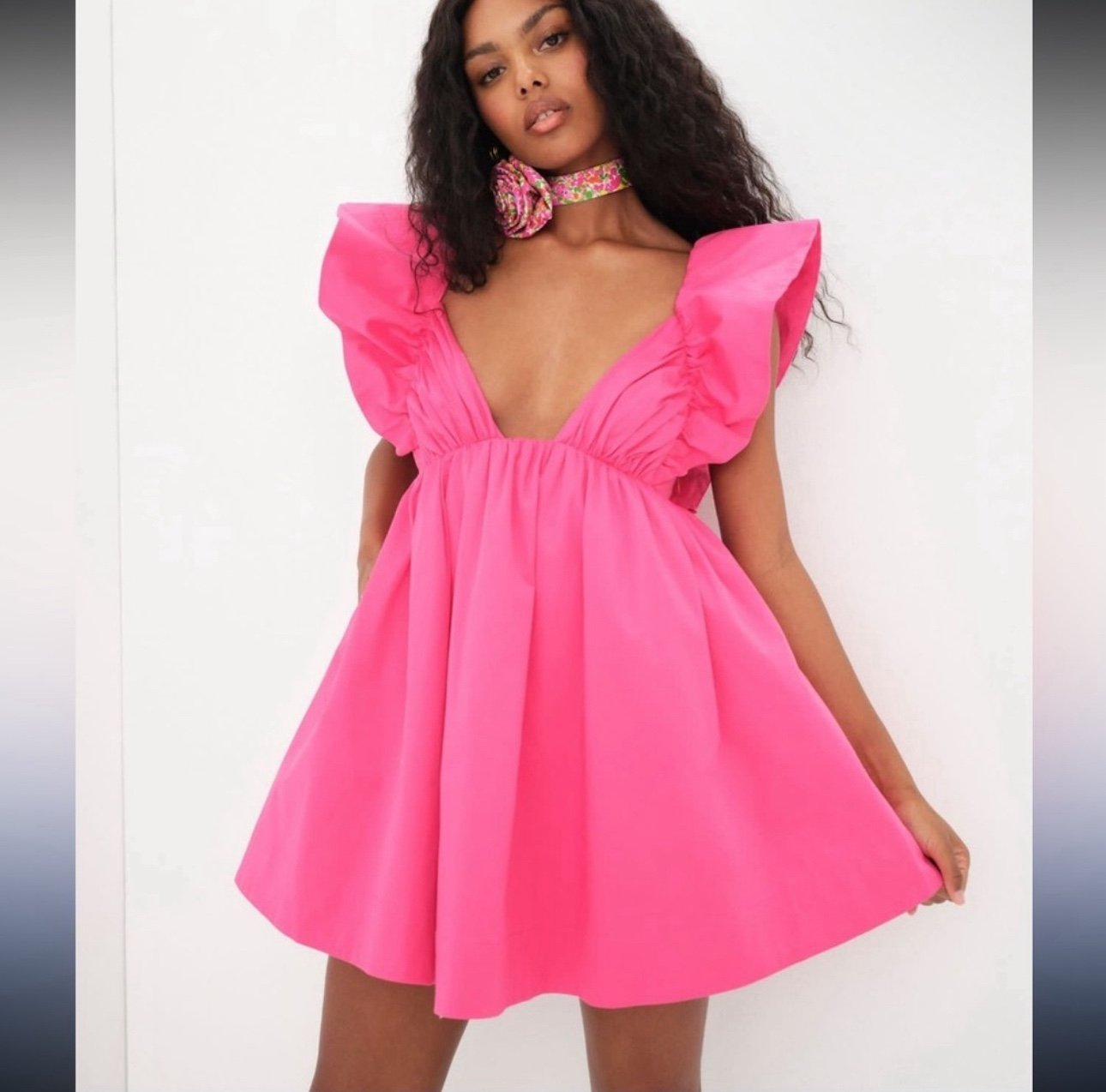 NWT For love and lemons pink mini dress