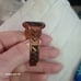 Vtg.Native Solid copper native signs cuff bracelet
