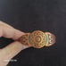 Vtg.Native Solid copper native signs cuff bracelet
