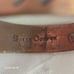 Vtg.Native Solid copper native signs cuff bracelet