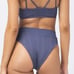 NWT New! L*Space Pointelle Rib Court Bikini Swim Bottom Slate Blue Small Beach