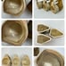 Vintage Padilla Drip Glaze Stacking Stoneware 3 Large Coffee Tea Mug Signed