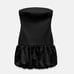 NWT Zara Woman Bloggers Fav SATIN EFFECT RHINESTONE BALLOON DRESS Size S Small