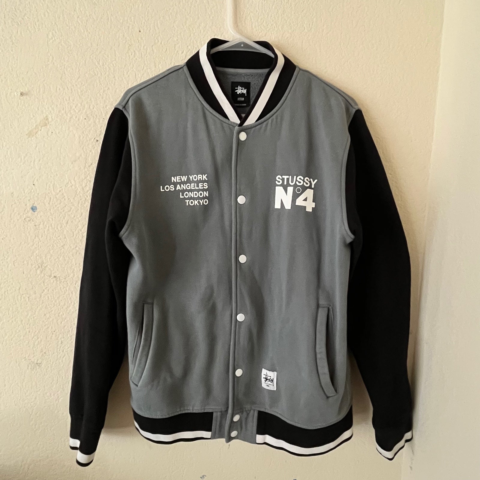 *Rare* Stussy No. 4 Worldwide Tour Varsity Jacket