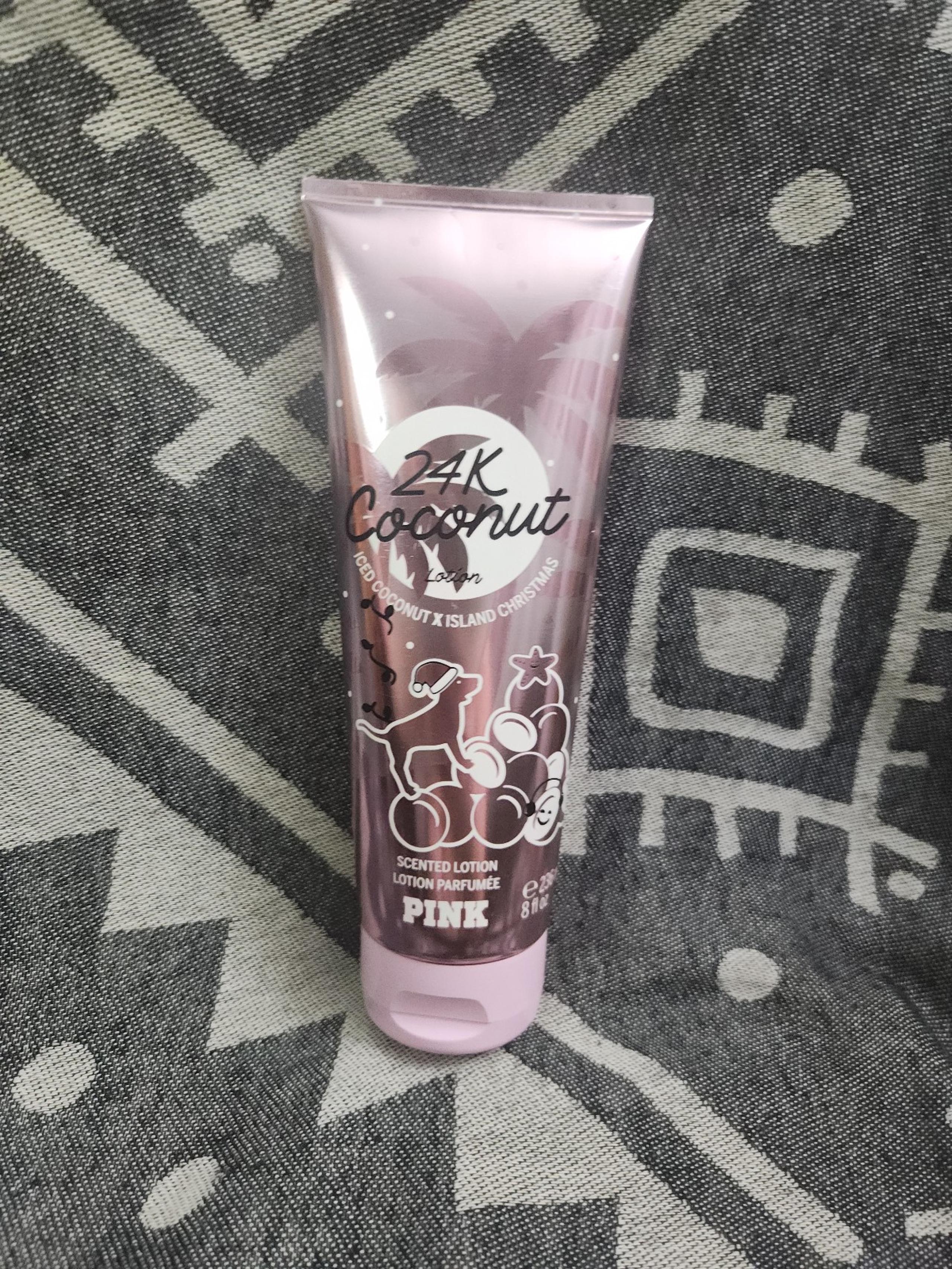 Victoria's Secret PINK 24K Coconut Scented Body Lotion ~ 85% full 8.0 fl oz