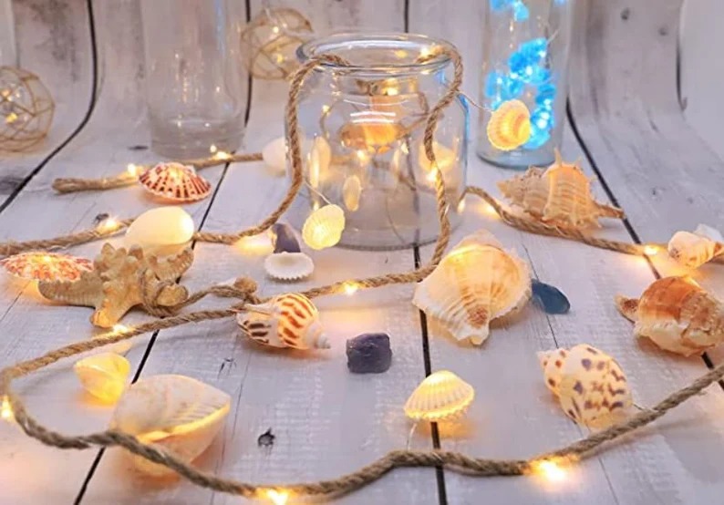 True seashells fairy lights - 7 '39 LED strings