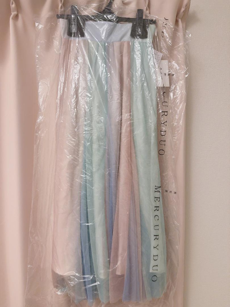 MERCURYDUO Gradient Tulle Volume Skirt Mix S