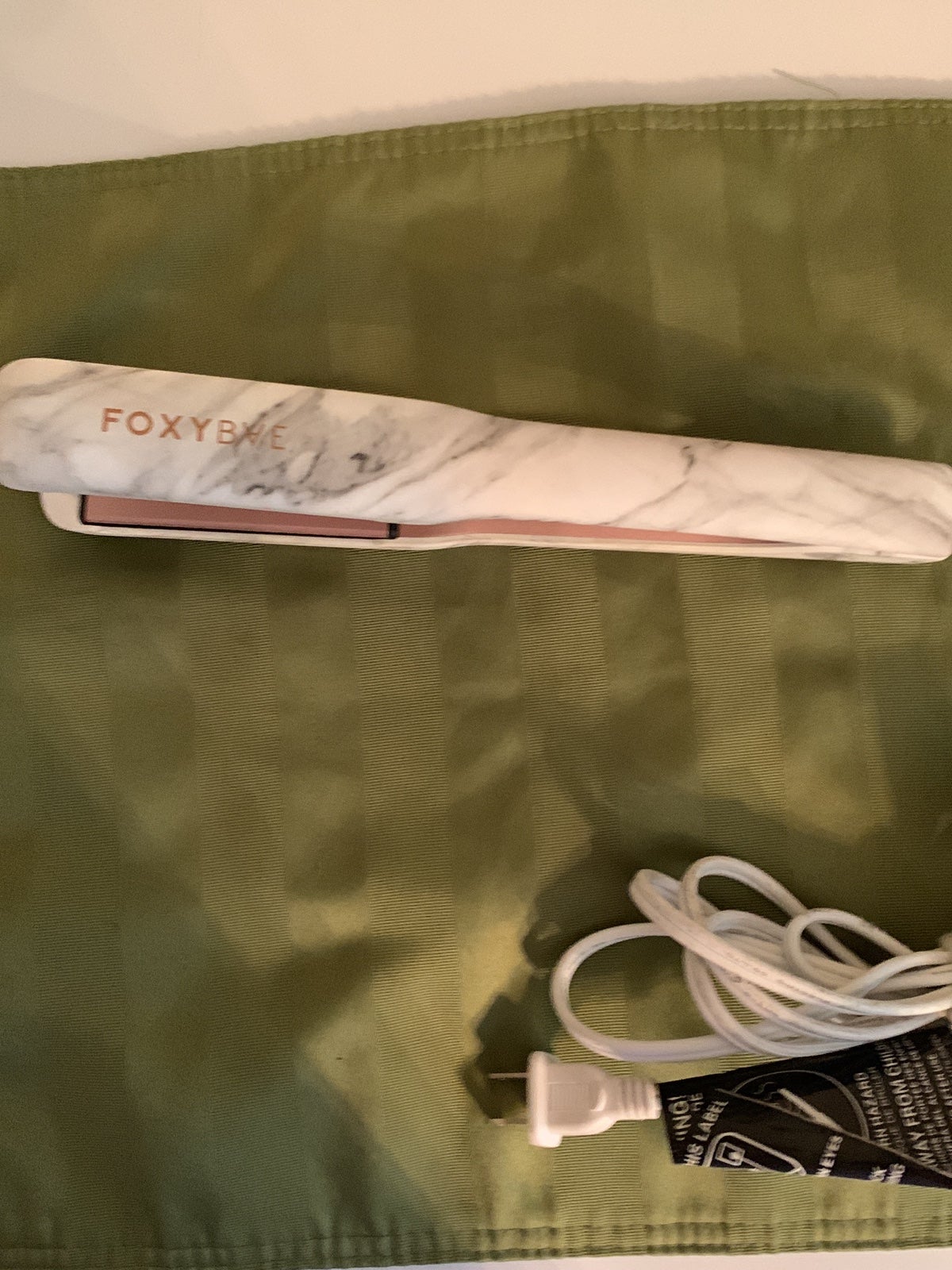 Foxy Bae Rose Gold Marble Flat Iron