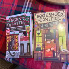 Bookish Box Legends & Lattes and bookshops & bonedust