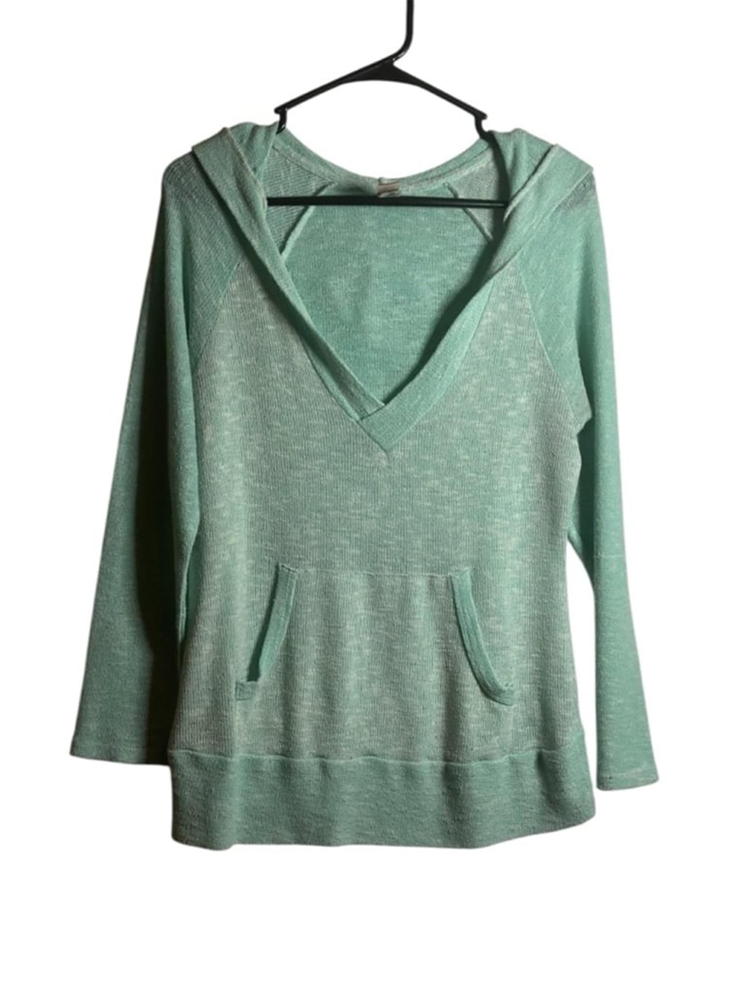 Women's No Boundaries Hoodie L/XL Light Green
