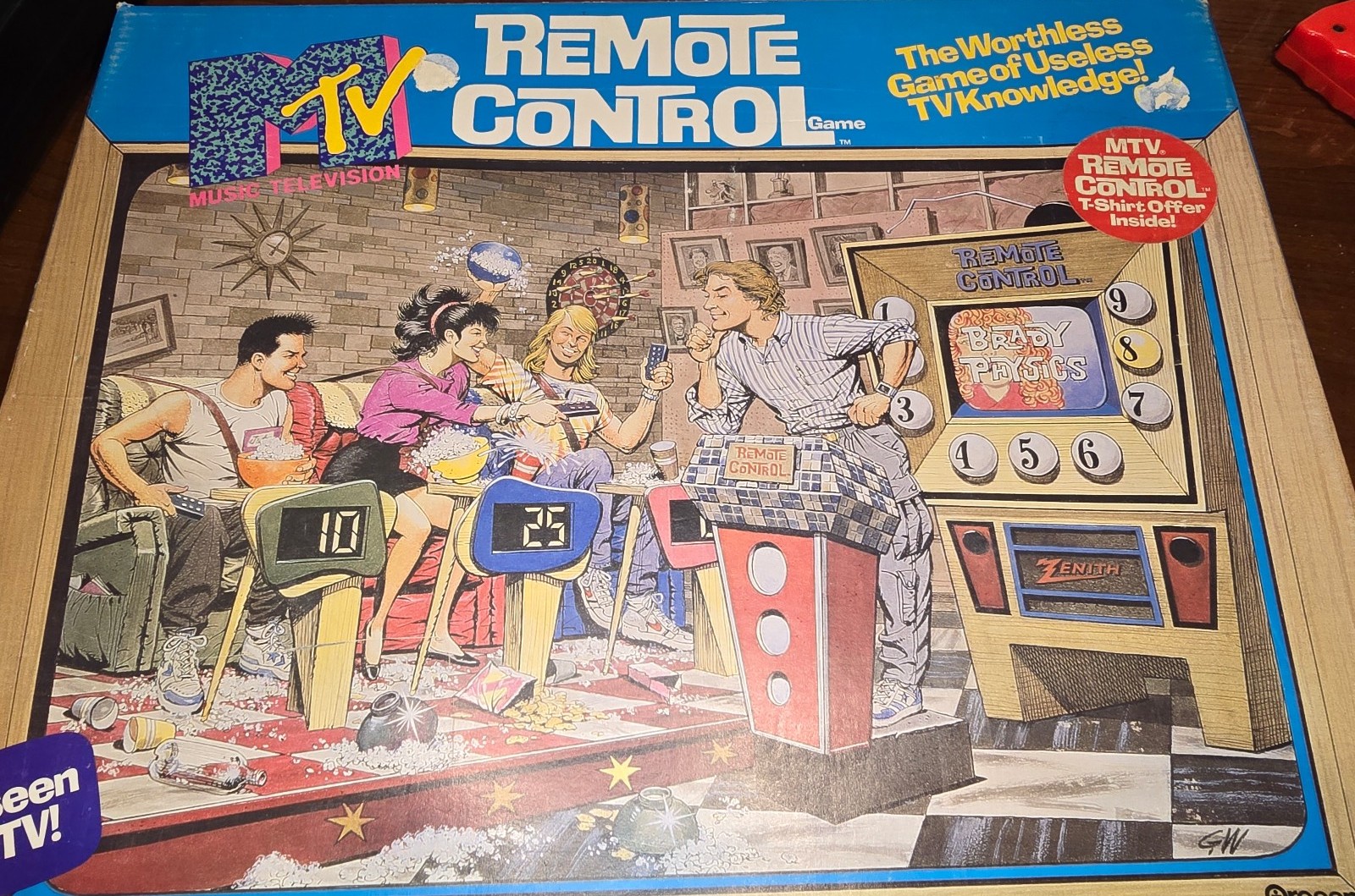 Vintage m TV remote control board game