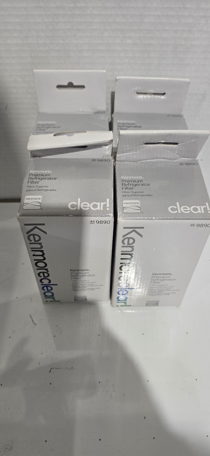 4 Pack New KenmoreClear Premium Refrigerator Water Filter 469890 Genuine OEM