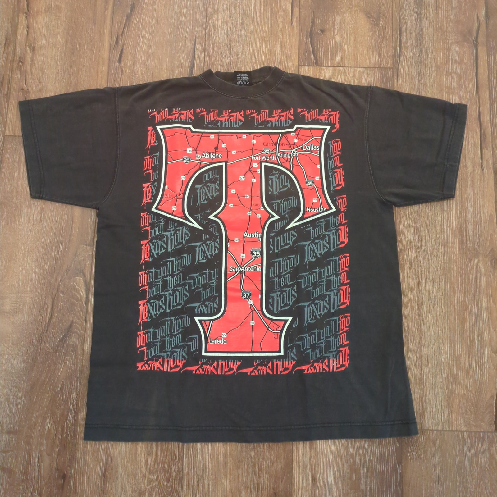 Y2K Texas Adult Medium Shirt Austin San Antonio Dallas Rangers Fort Worth Punk