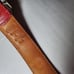 Rare Coach Dog Collar Skull & Peace Signs Pink Leather