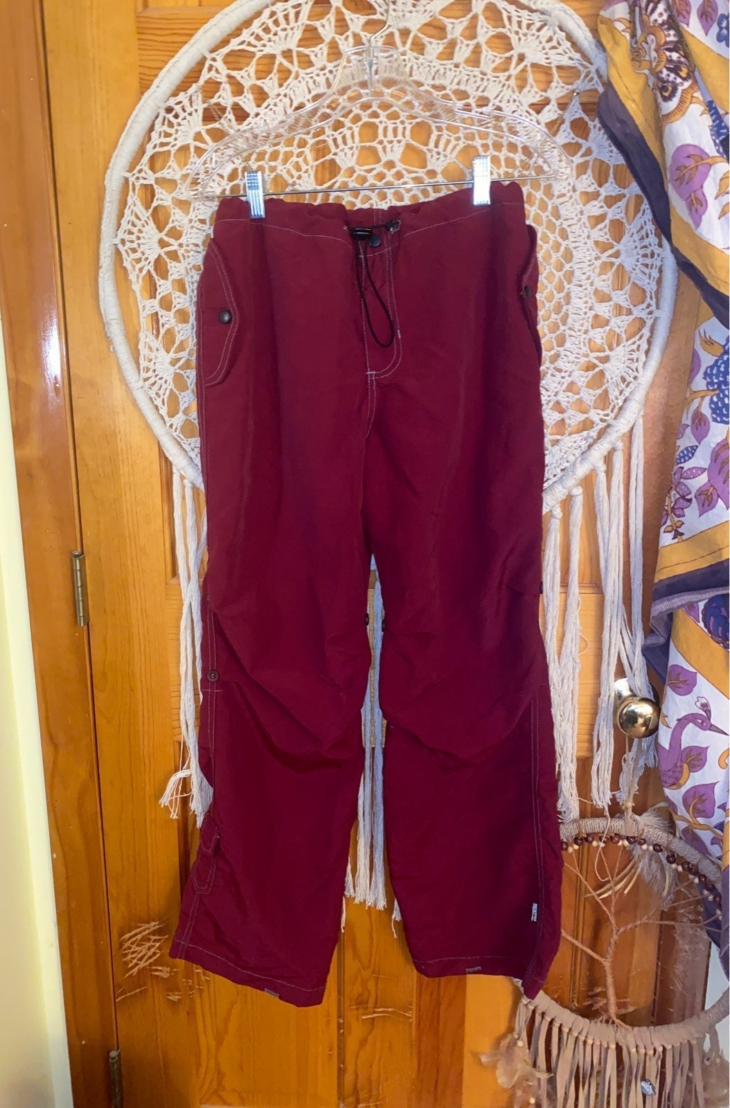 Vintage Nylon Dragon Raver Pants