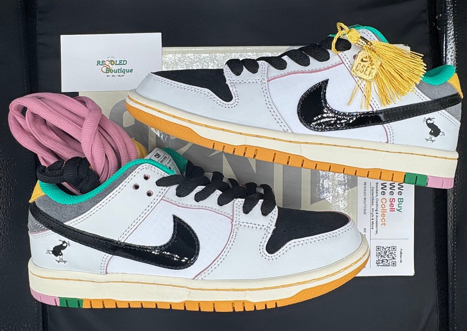 Nike CSEF x Dunk SB Low White Clear Emerald (Size 5.5 M - Size 7 W) Brand New