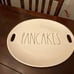 Rae Dunn Pancakes serving platter