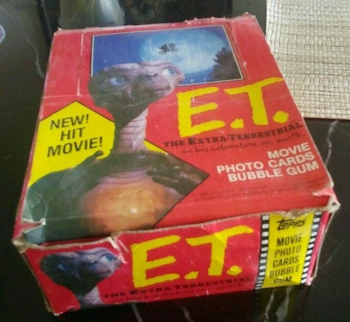 E.T. The Extra-Terrestrial 1982 Movie Topps Wax Box - 36 Sealed Wax Packs