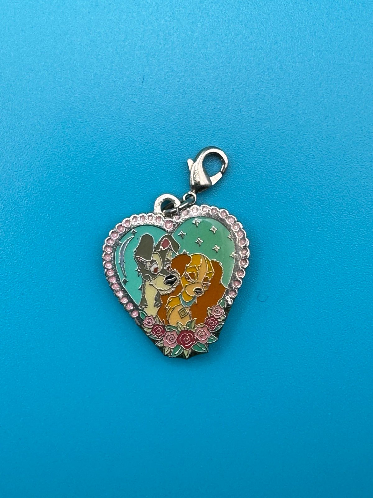 Disney clip on charm: Lady and the Tramp