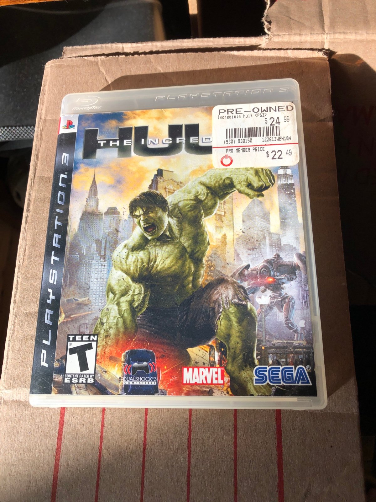 The Incredible Hulk PS3 Game