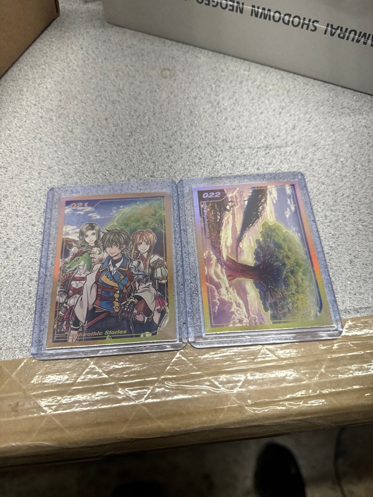 Limited run games sephiroth stories series 2 021 022 cards 21 22 gold lot