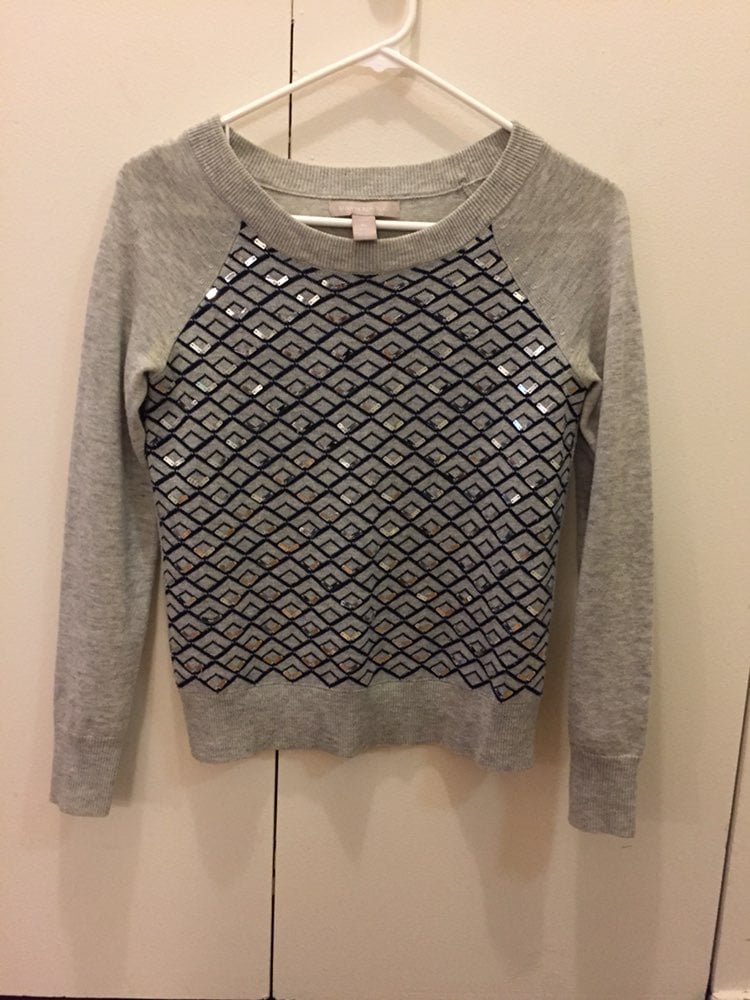 Banana Republic sequin sweater, PXS