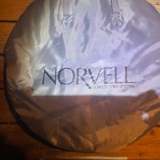 Portable spray tanning machine (Oasis by Norvell) with tent and fan