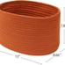 Woven orange basket for organizing set 3