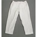 Athleta Cabo Linen Wide Leg Pant Drawstring High Waist Elastic XL White
