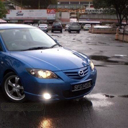 Halo Fog Lamp Angel Eye Driving Light Kit for 2004-2007 Mazda 3 SP23 BK Series1