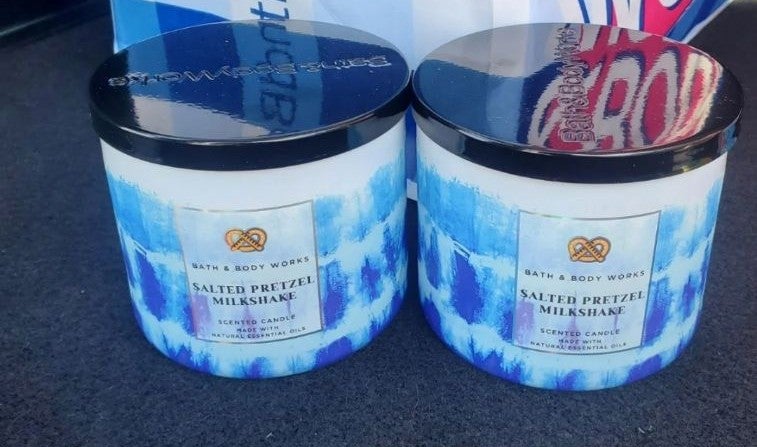 Salted pretzel milkshake candles