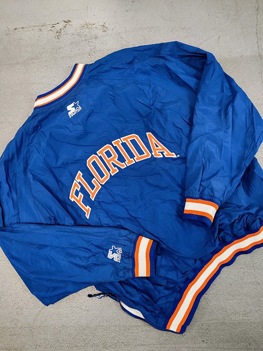 vintage starter florida gators windbreaker size large mens
