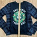 Elf OMG Stanta Christmas Flannel Shirt / Sweatshirt upcycled unisex Medium