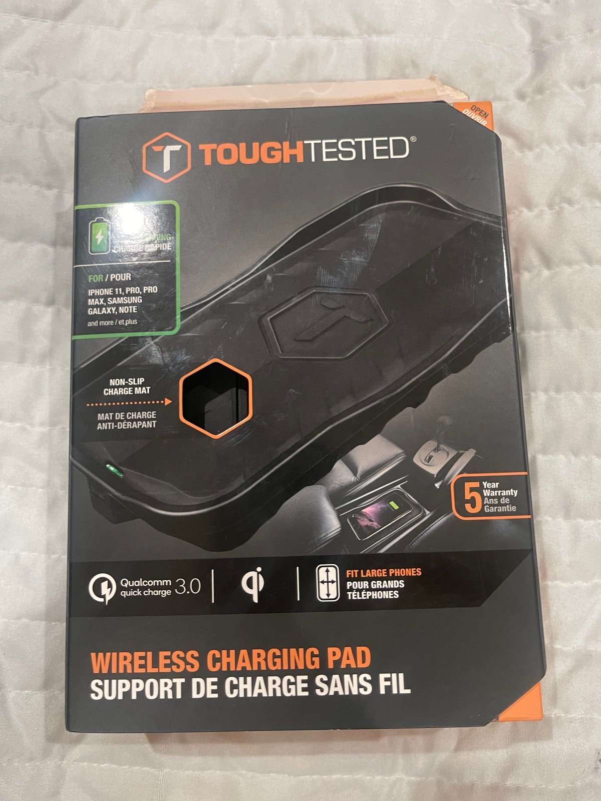 Tough Tested TT-WC-PAD Fast Wireless Charging Pad With Qualcomm Quick Charge