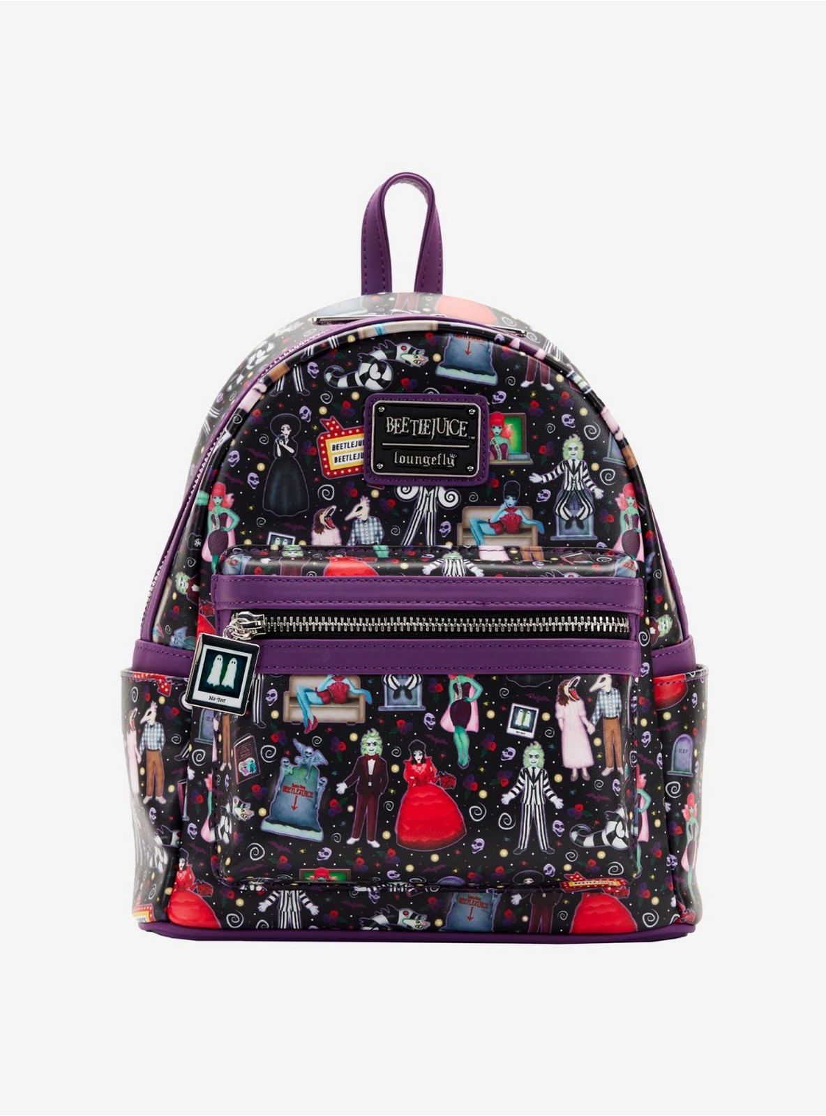 Loungefly Beetlejuice Icons Mini Backpack Purse Bag Beetleguese Lydia Deetz