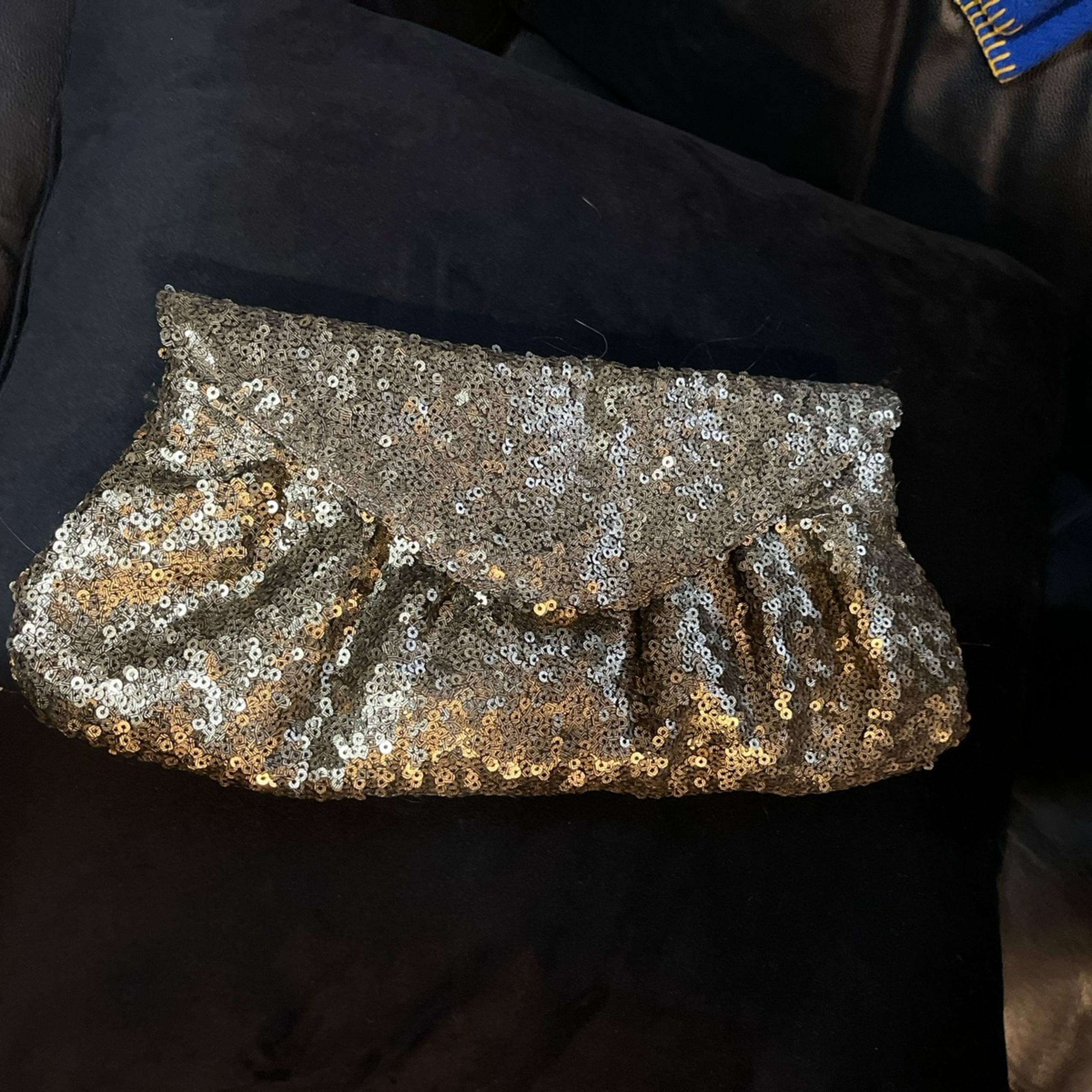 Gold sequined clutch/purse