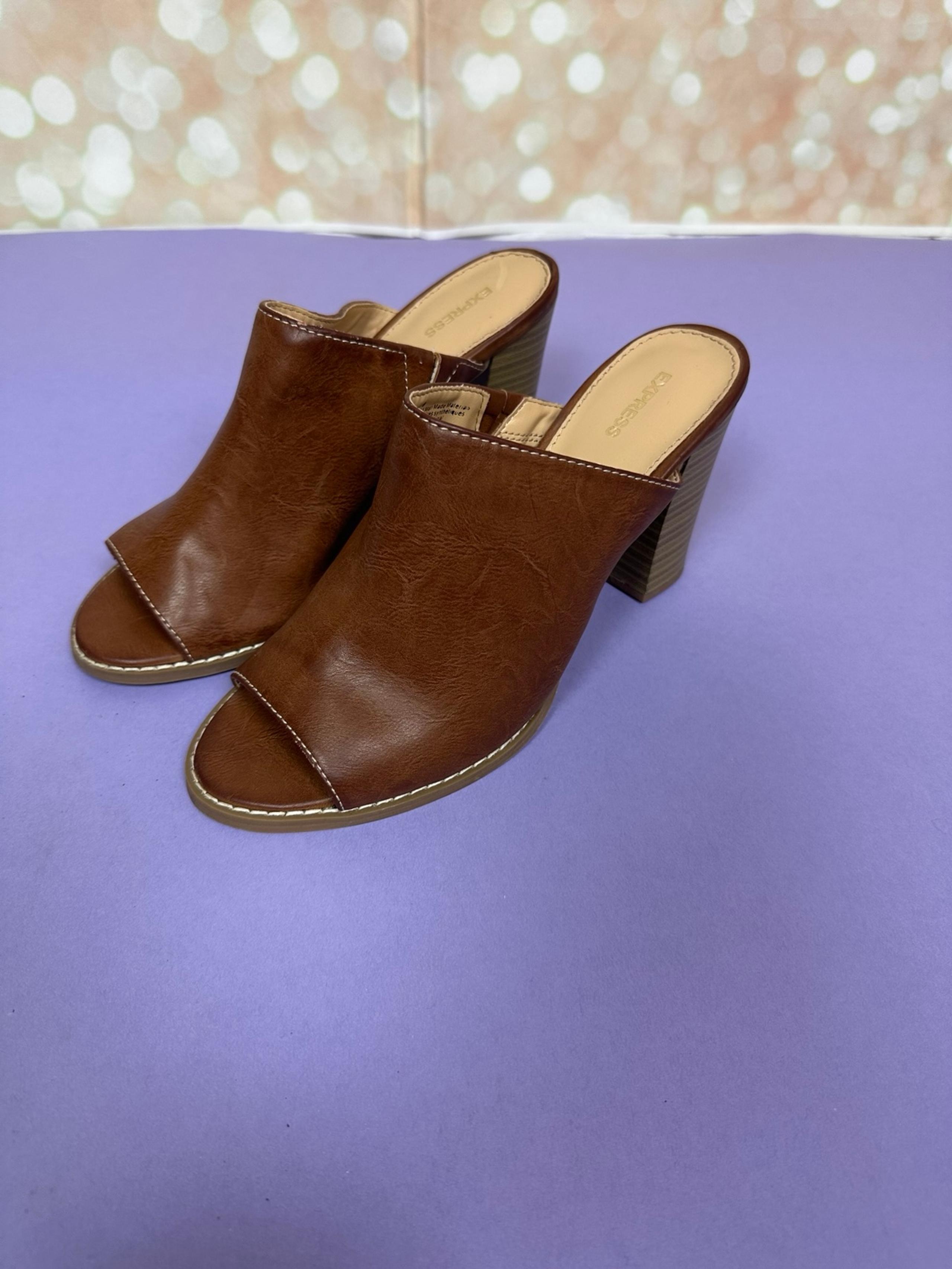 Express Peep Toe Mule Sandal