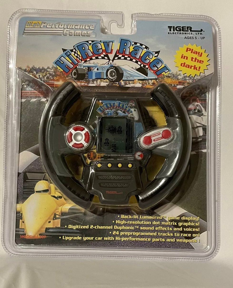 Vintage Tiger Electronics Hi Rev Racer Racing Game 1998 Rare